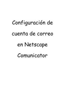 Configuración de cuenta de correo en Netscape Comunicator