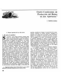 l. Primer capítulo de La vida breve 1. El corte y la metáfora i el texto