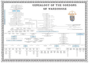 GENEALOGY OF THE GORDONS OF WARDHOUSE