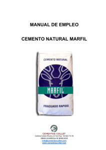 manual utilización cemento natural rápido de