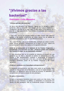 ¡Vivimos gracias a las bacterias!