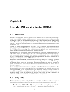 Uso de JNI en el cliente DVB-H