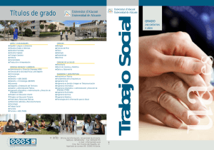 Trabajo Social - Universidad de Alicante