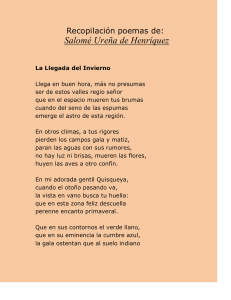 Recopilación Poemas de: Salomé Ureña de Henríquez