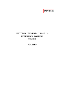 Historia universal bajo la República romana (Tomo III)