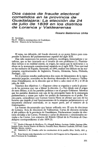 Dos casos de fraude electoral