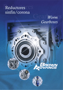 Reductores sinf&iacute;n/corona Worm Gearboxes