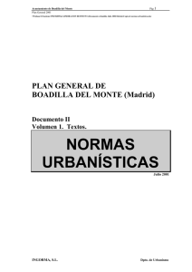 Plan General Ordenación Urbana de Boadilla del Monte