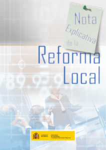 Nota Explicativa de la Reforma Local