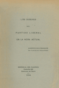 LOS DEBERES EN LA HORA ACTUAL 1934