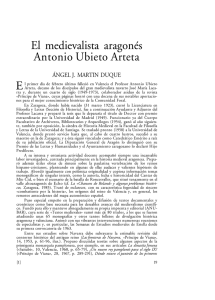 El medievalista aragonés Antonio Ubieto Arteta.