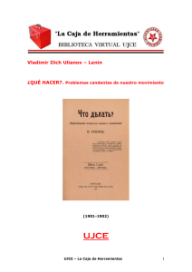 Vladimir Ilich Ulianov – Lenin - La Caja de Herramientas de la UJCE