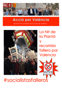 Què fem els socialistes de la ciutat de València
