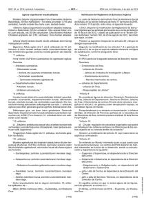 Modificación Reglamento de Estructura Orgánica