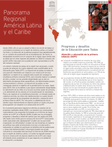 Panorama Regional América Latina y el Caribe