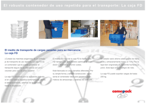 El robusto contenedor de uso repetido para el transporte: La caja FD
