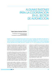 algunas razones para la cooperación en el sector de automoción