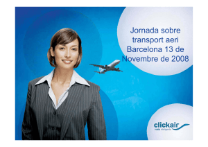 Jornada sobre transport aeri Barcelona 13 de Novembre de 2008