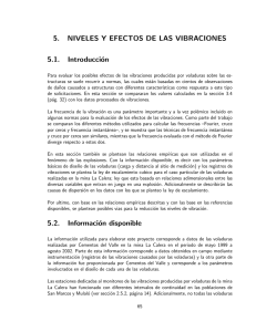 5. NIVELES Y EFECTOS DE LAS VIBRACIONES 5.1. Introducción