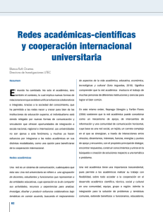 Redes académicas-científicas y cooperación