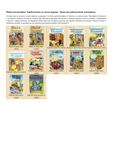 Matriz de portadas: Publicaciones en otras lenguas