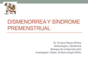 dismenorrea y síndrome premenstrual