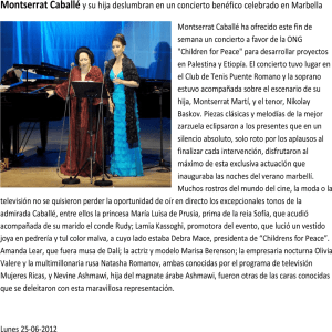 Montserrat Caballé y su hija deslumbran en un concierto benéfico