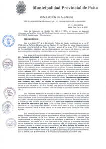 Resolucion de Alcaldia 154-2015-MPP