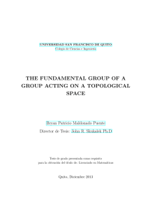 the fundamental group of a group acting on a topological space