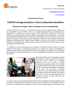 EVERTEC entrega donativos a Cinco Instituciones Benéficas
