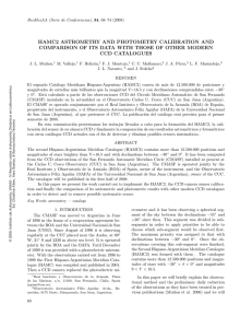 hamc2 astrometry and photometry calibration and