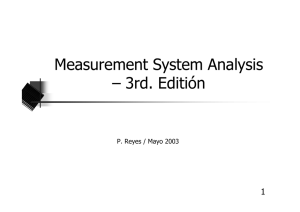 Measurement System Analysis – 3rd. Editión - Contacto: 55-52