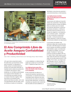 El Aire Comprimido Libre de Aceite Asegura Confiabilidad y