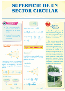 superficie de un sector circular - Cambridge College Secondary Maths