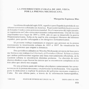 la insurreccion cubana de 1895, vista