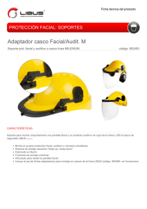 Adaptador casco Facial/Audit. M