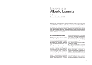 Entrevista a Alberto Lomnitz