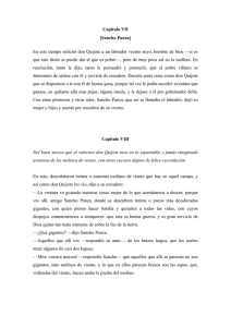 Capítulo VII [Sancho Panza] - Literatura española para americanos