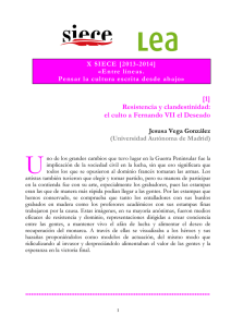 [1] Resistencia y clandestinidad: el culto a Fernando VII el Deseado