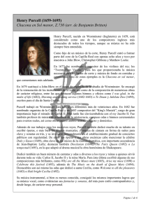 Henry Purcell (1659-1695) Chacona en Sol menor, Z.730 (arr. de
