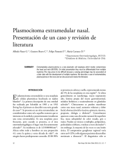 Plasmocitoma extramedular nasal. Presentación de un caso y