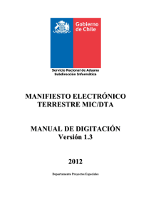 manifiesto electrónico terrestre mic/dta manual de