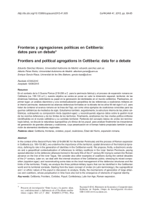 Fronteras y agregaciones políticas en Celtiberia: datos para un