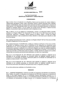 acuerdo ministerial 14-2015 mtop - Ministerio de Transporte y Obras