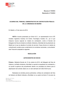 Resolución 51/2014, de 19 de marzo.