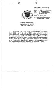 departamento de estado - Departamento de Hacienda de Puerto Rico