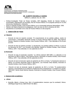 Dr. Alberto Escamilla Cadena - UAM-I