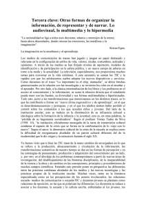 Tercera clave: Otras formas de organizar la información, de