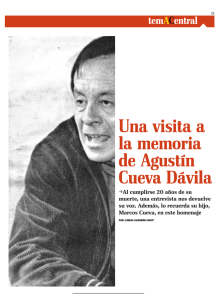 Una visita a la memoria de Agustín Cueva Dávila