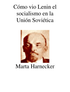 Cómo vio Lenin el socialismo en la Unión